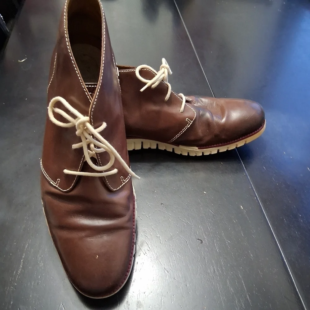 Cole Haan GRAND O.S Leather Chukka Boot Size 12